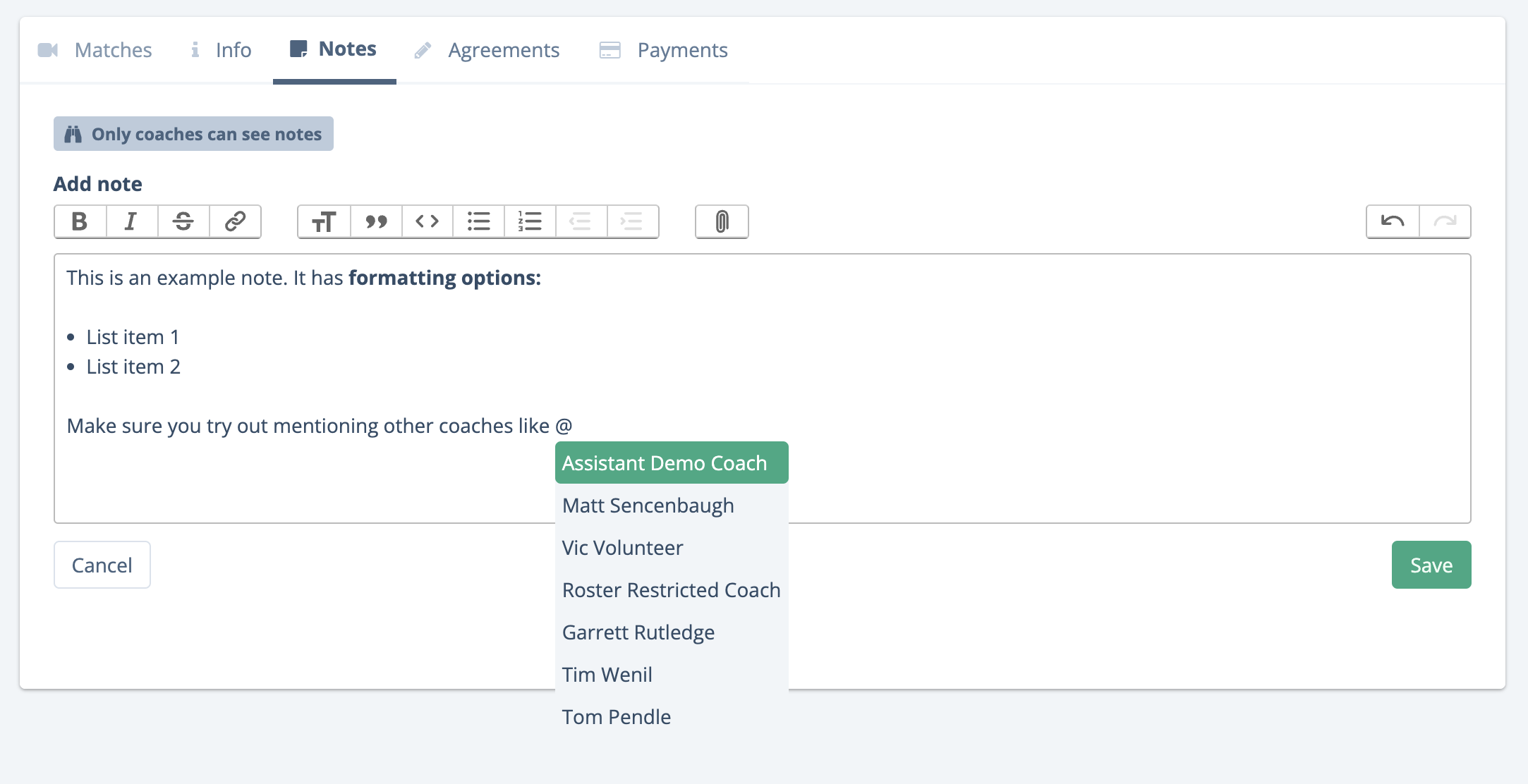 WrestlingIQ now offers notes on wrestler records for your CRM needs